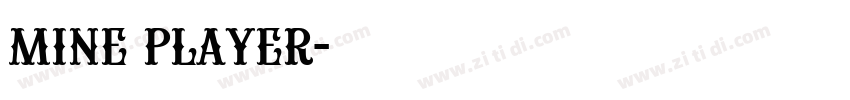 mine player字体转换